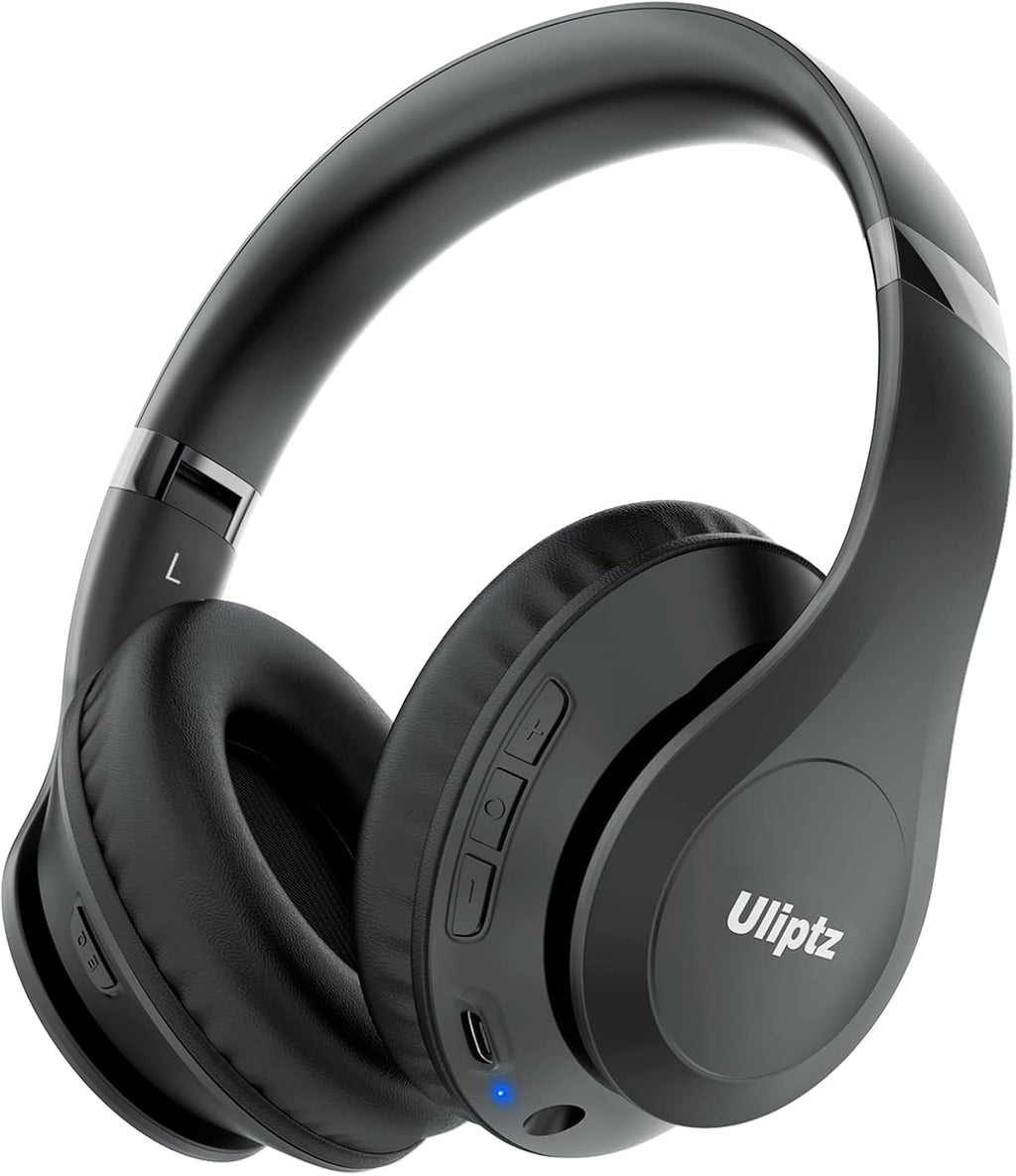 ULIPTZ Wireless Headphones Over Ear – 65H Playtime, 6 EQ Modes, Bluetooth 5.3 (Silver)