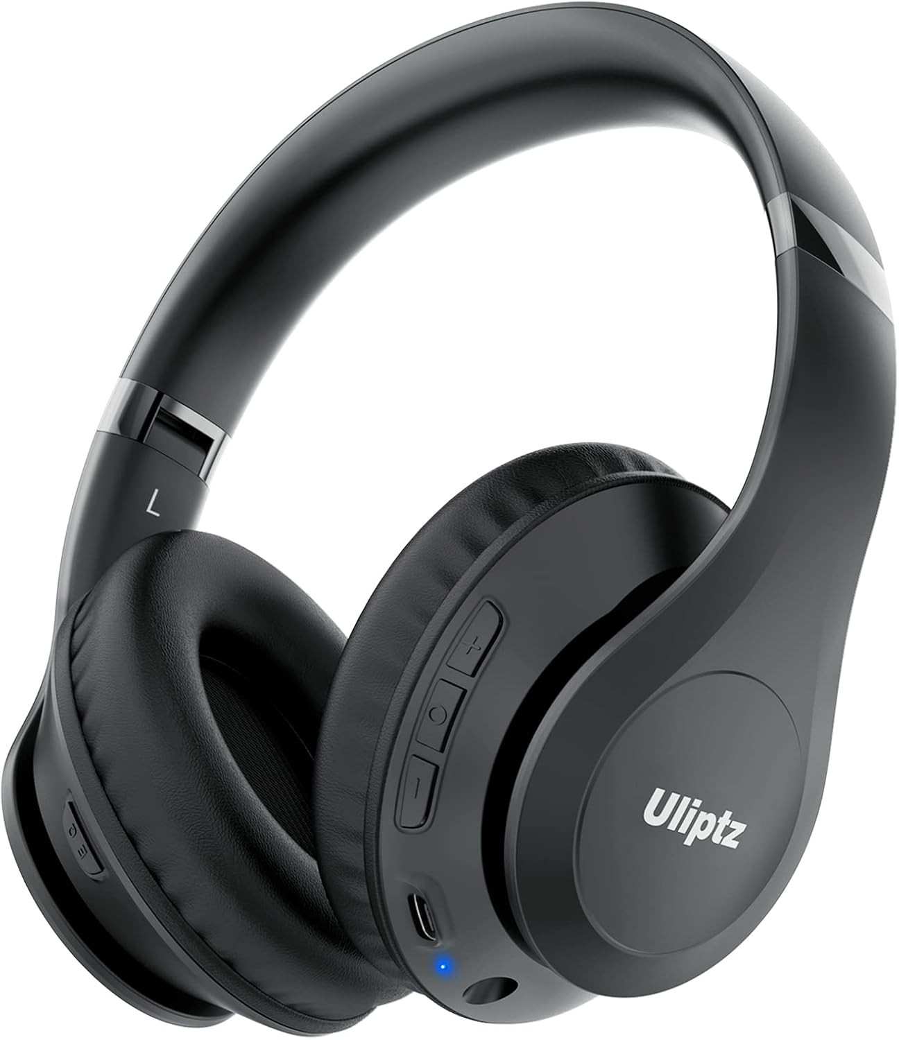 ULIPTZ Wireless Headphones Over Ear – 65H Playtime, 6 EQ Modes, Bluetooth 5.3 (Silver)