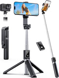 ANXRE Selfie Stick Travel Tripod with Remote – 360° Rotatable, 41.7", Compatible with Smartphone & GoPro (Black)