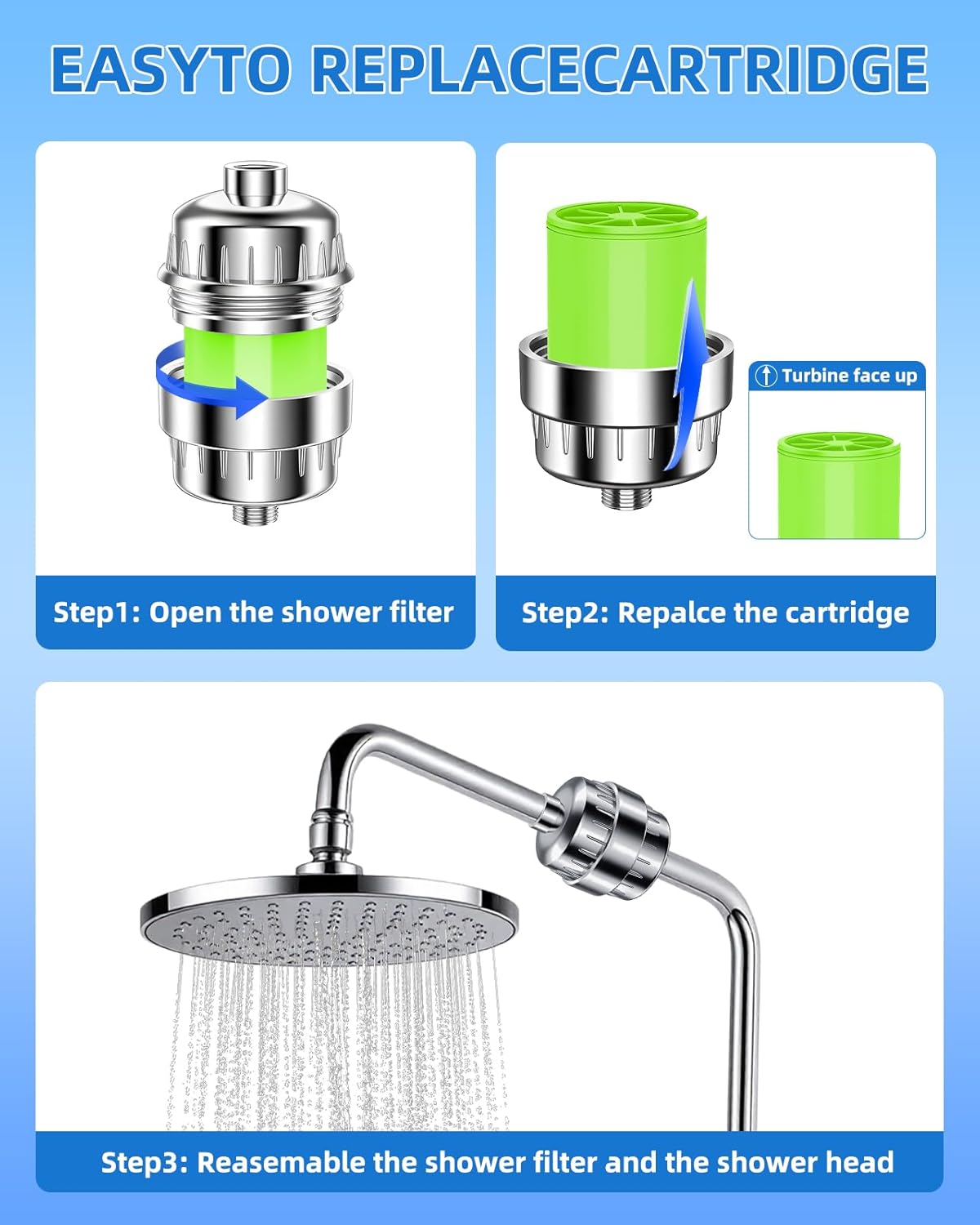 36 Stage Upgraded Shower Filter with Vitamin C | VeoryFly