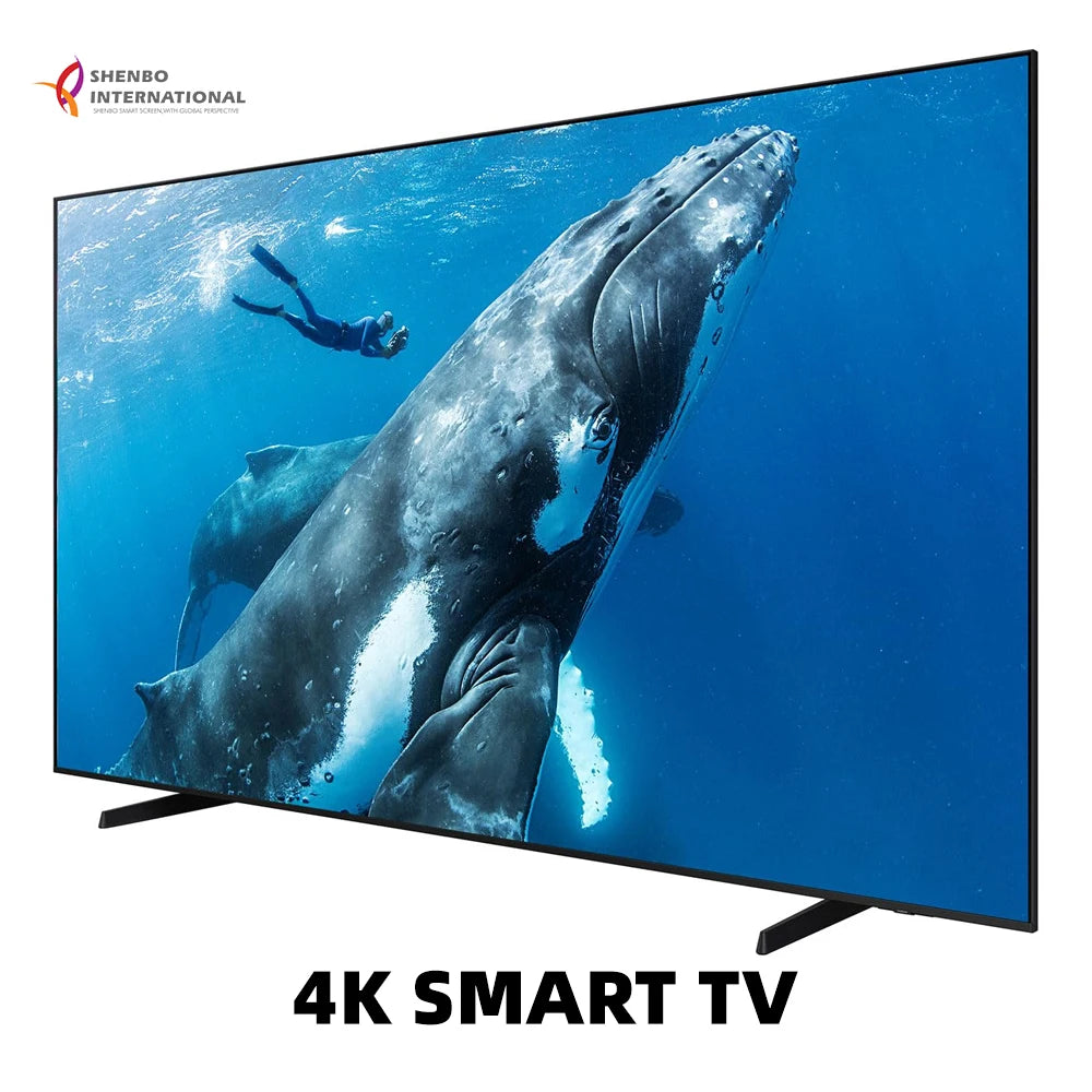 32/50 Inch Smart TV 4K Ultra HD LED  TVs Televisions LED  Inch Flat Display Screen Stand Supports Flash Drive, Ideal for Indoor