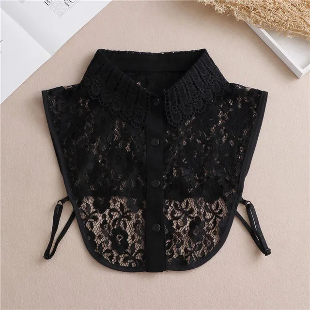 Women's Detachable Lace Collar — Vintage False Collar Accessory