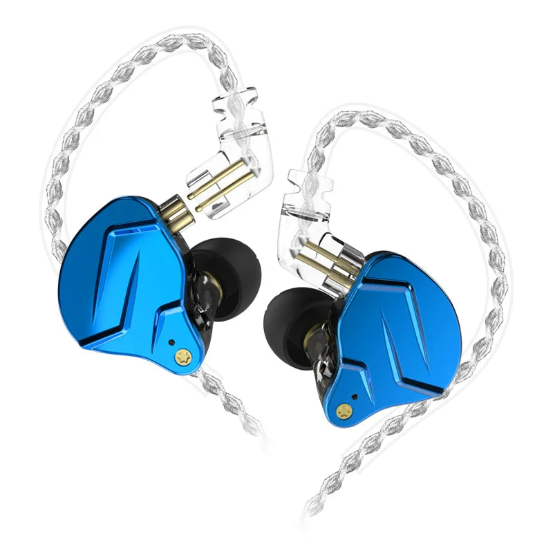 KZ ZSN Pro X Hybrid In-Ear Earphones — HIFI Bass Sport Earbuds