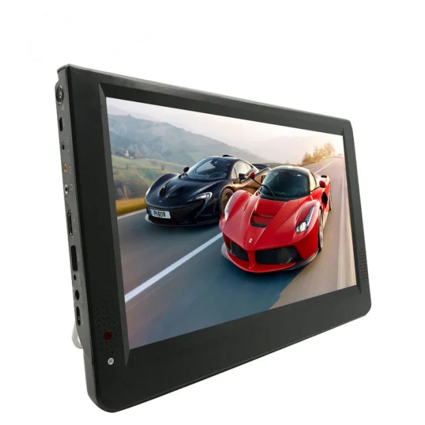 12-Inch Portable Mini TV | LED Display, AV, USB & VGA Inputs