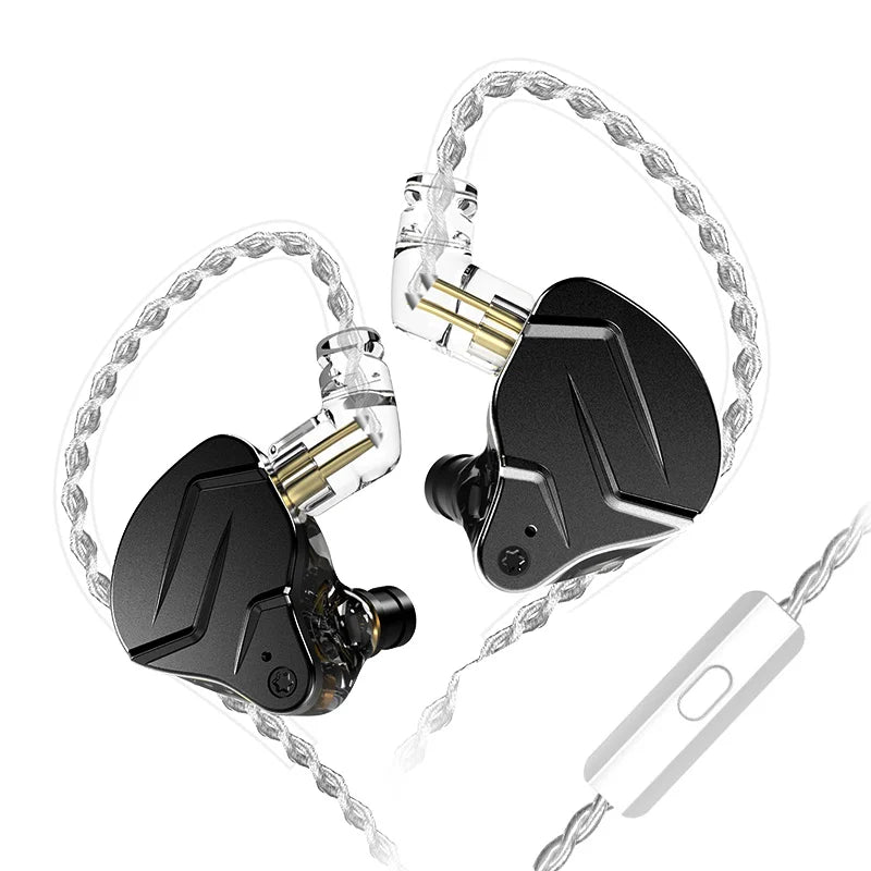 KZ ZSN Pro X Hybrid In-Ear Earphones — HIFI Bass Sport Earbuds