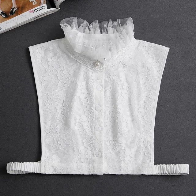 Women's Detachable Lace Collar — Vintage False Collar Accessory