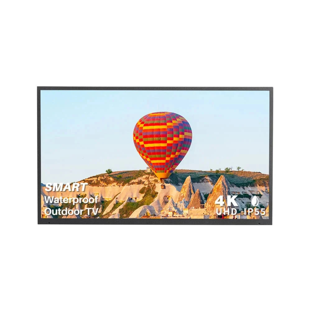 43–75 Inch Outdoor Waterproof 4K TV | IP55, 1000 Nits, WiFi, Netflix & HDR