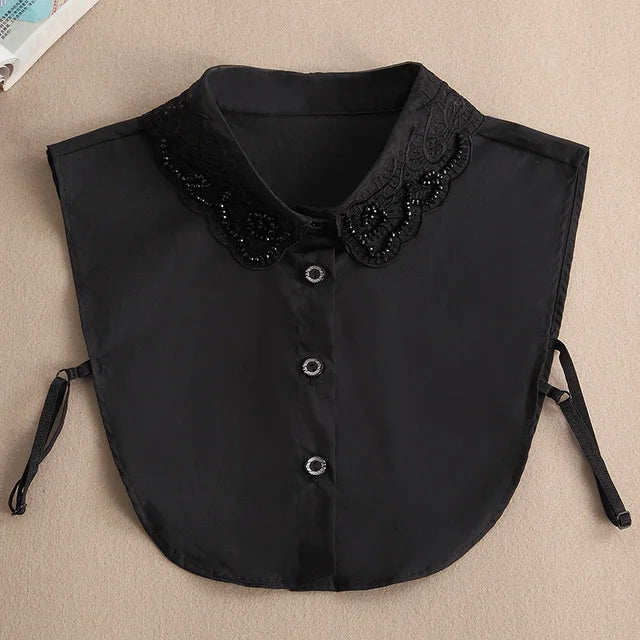 Women's Detachable Lace Collar — Vintage False Collar Accessory