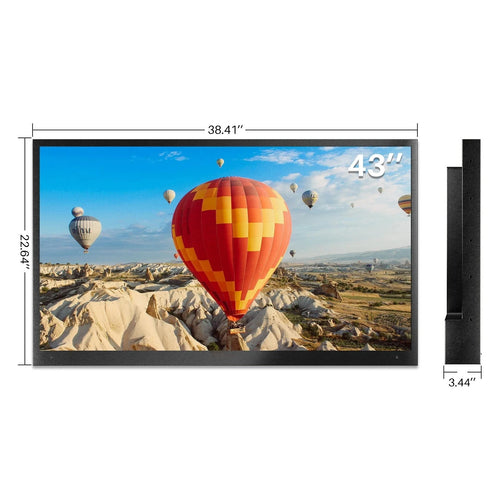 43–75 Inch Outdoor Waterproof 4K TV | IP55, 1000 Nits, WiFi, Netflix & HDR