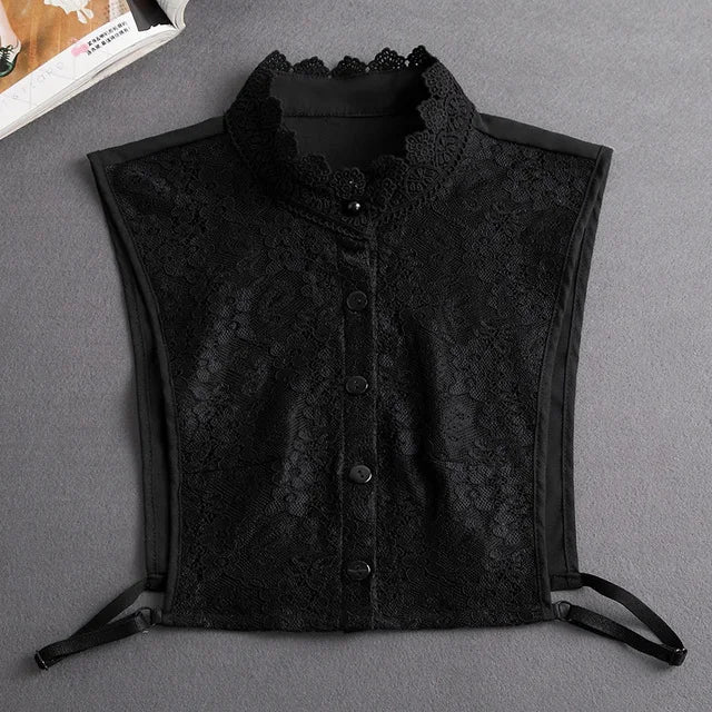 Women's Detachable Lace Collar — Vintage False Collar Accessory