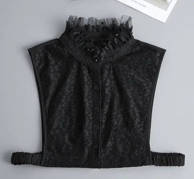 Women's Detachable Lace Collar — Vintage False Collar Accessory