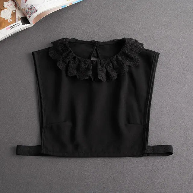 Women's Detachable Lace Collar — Vintage False Collar Accessory