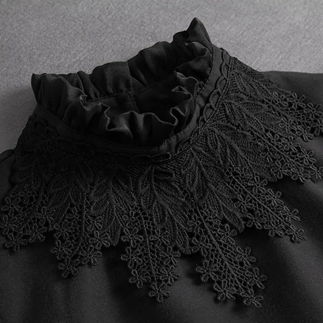 Women's Detachable Lace Collar — Vintage False Collar Accessory
