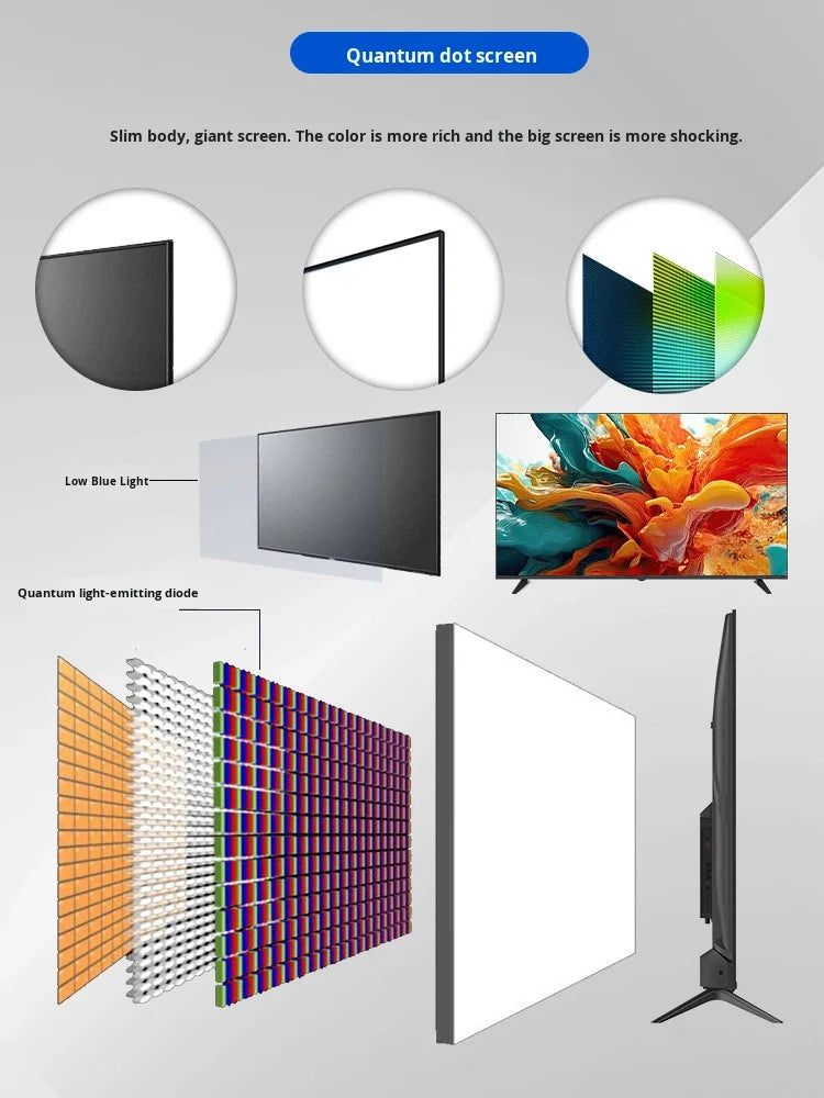 120-Inch 4K QLED Android Smart TV | WiFi, HDR & Gaming Ready