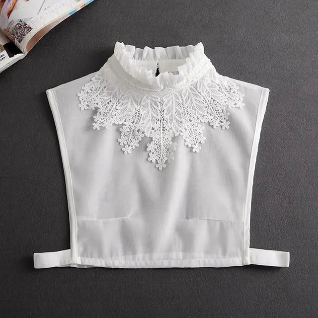 Women's Detachable Lace Collar — Vintage False Collar Accessory