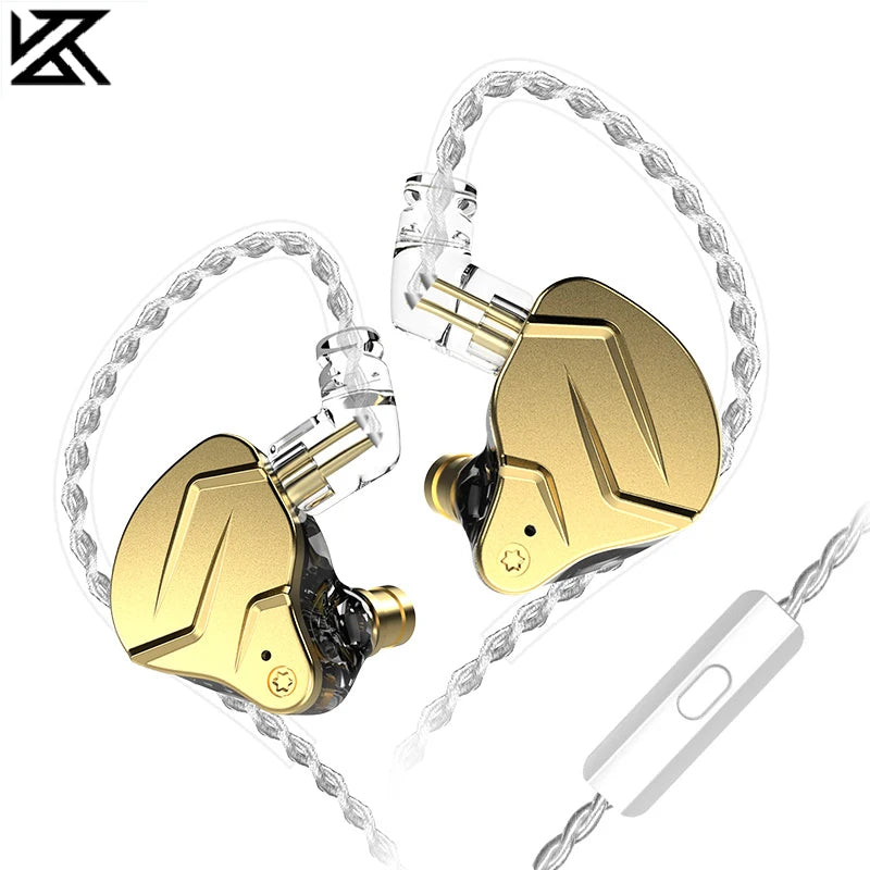 KZ ZSN Pro X Hybrid In-Ear Earphones — HIFI Bass Sport Earbuds