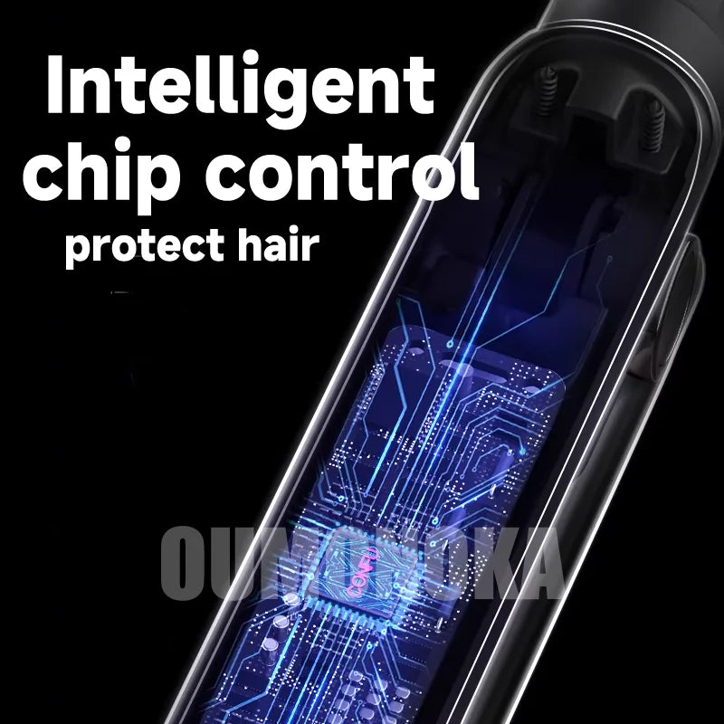 3-in-1 Mini Hair Straightener, Curler & Beard Styler — Professional Hot Comb