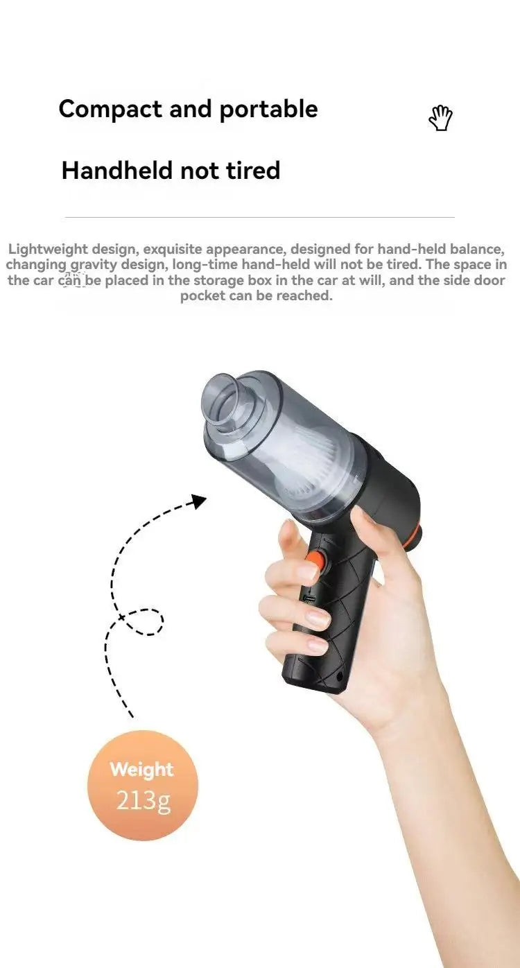 Car Cordless Vacuum Cleaner Portable Large Suction Household Cleaning Equipment Handheld Dust Collector Small Mini Dust Blower