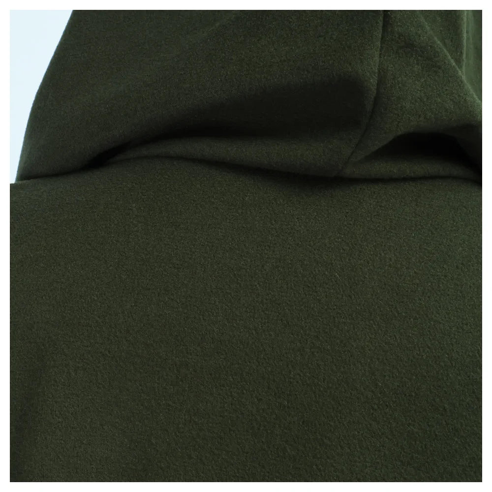Medieval Hooded Woollen Cloak — Elf Halloween Renaissance Party Cape