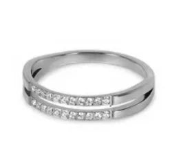 Women's Zircon Ring — Waterproof Stainless Steel Fashion Jewellery