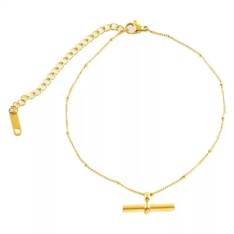 Stainless Steel Bohemian Anklet — Waterproof Personalised Foot Jewellery