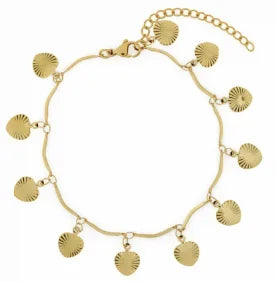 Stainless Steel Bohemian Anklet — Waterproof Personalised Foot Jewellery
