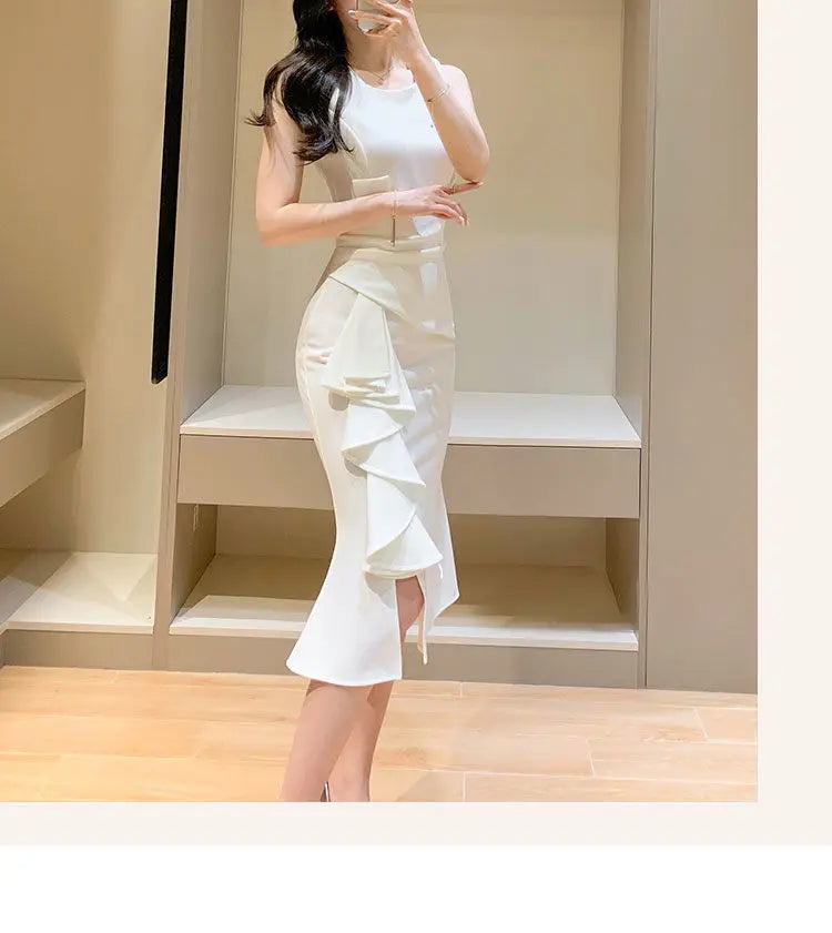 Women Clothes Sexy Fashion Long Dress Ladies Elegant Slim Solid Dresses Office Lady Club Dress Party Clothing Bodycon Dress