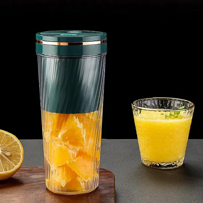 Portable Milkshake and Smoothie Blender 10 Blades Powerful Juice Jug with USB Rechargeable for Home, Office, Sports, Outdoor.