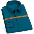 New men's dress shirt long sleeve thin free ironing business casual slim-fit fashion breathable high quality solid color