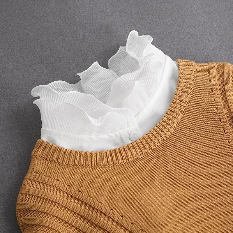 Women's Detachable Lace Collar — Vintage False Collar Accessory