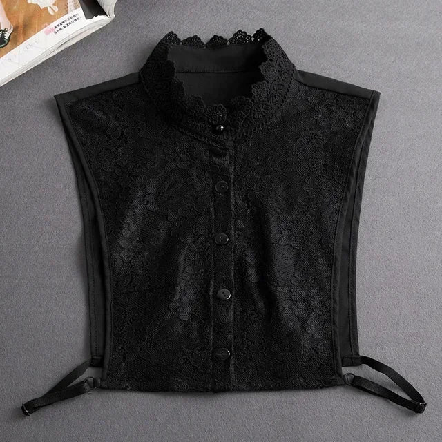 Women's Detachable Lace Collar — Vintage False Collar Accessory