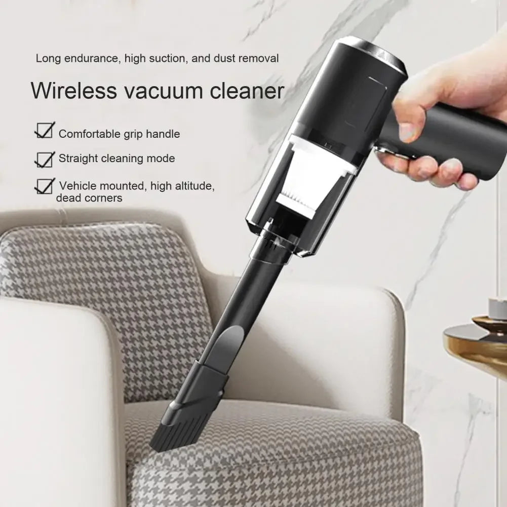 Car vacuum cleaner, cordless, usb charging, strong suction, portable, powerful mini air cleaner for household appliances