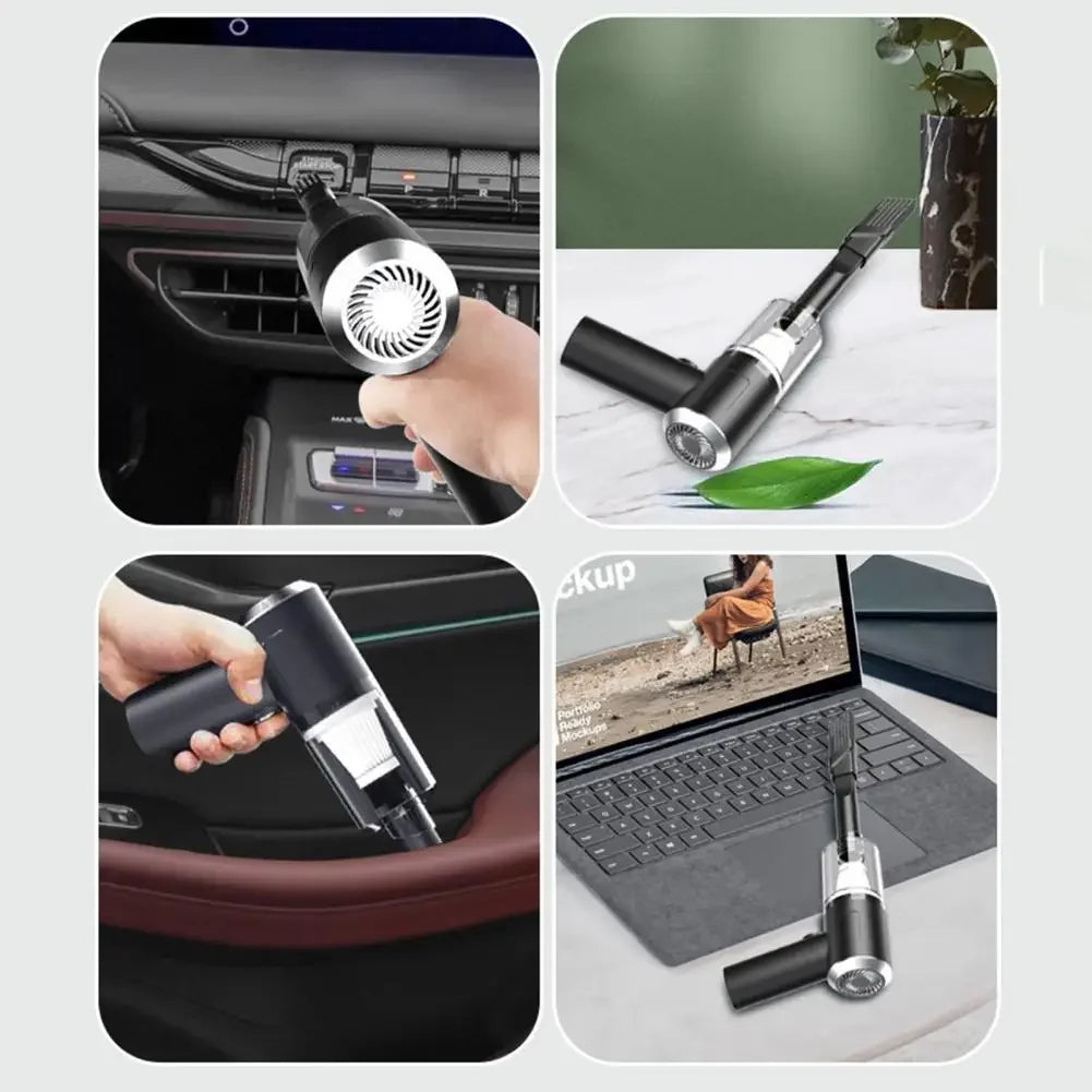 Car vacuum cleaner, cordless, usb charging, strong suction, portable, powerful mini air cleaner for household appliances