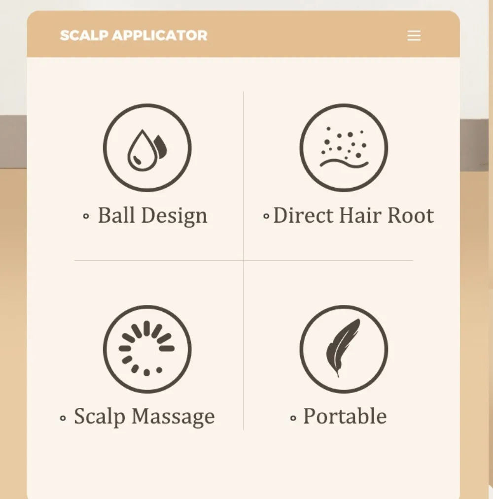 Scalp Applicator Liquid Comb Mini Scalp Massage Brush Essential Oil Guiding Massager Hair Growth Oil Applicator Hair Care Tools