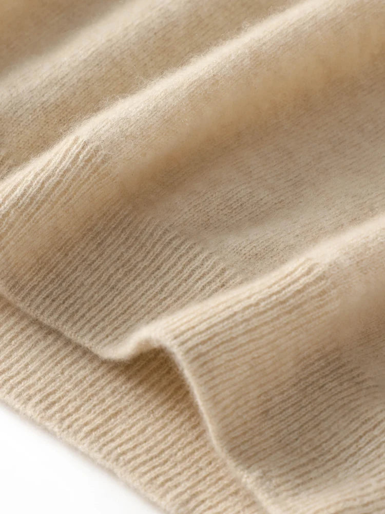 Women's 100% Merino Wool Turtleneck Vest — Sleeveless Knit Waistcoat