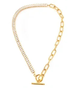 Women's Square Pendant Necklace — Delicate Stainless Steel Chain