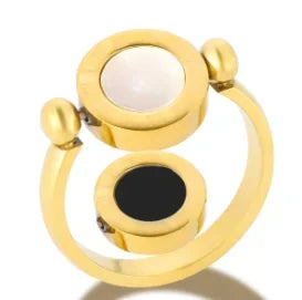 Women's Zircon Ring — Waterproof Stainless Steel Fashion Jewellery