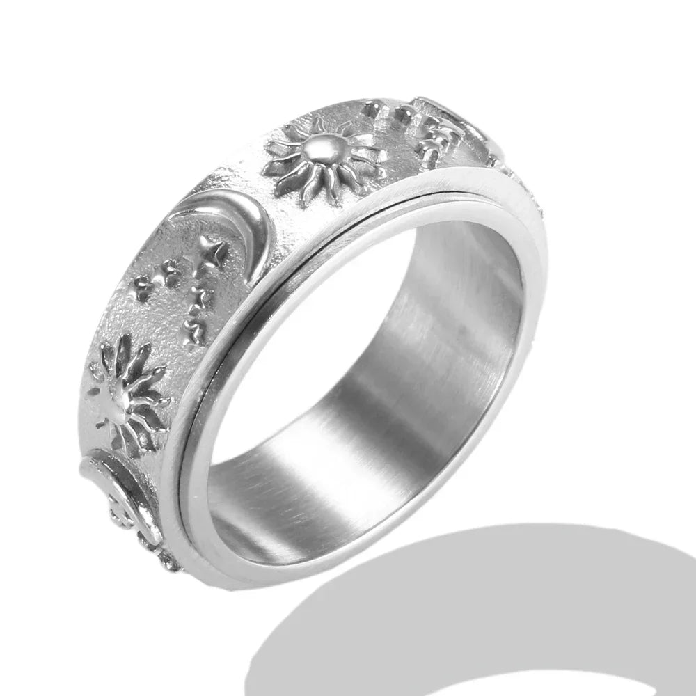 Women's Crystal Zircon Granular Ring — Waterproof Stainless Steel Fine Jewellery
