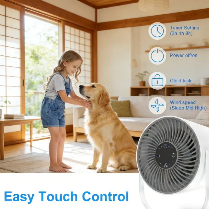 User Friendly Portable HEPA Air Purifier with Negative Ion - Quiet for Bedrooms & Small Spaces