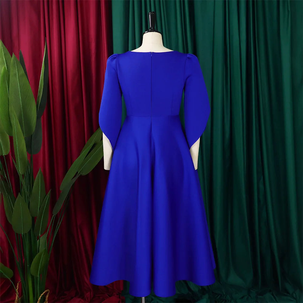 Women's clothing autumn new style elegant and fashionable banquet dress, grand display dress, African party bridesmaid dress