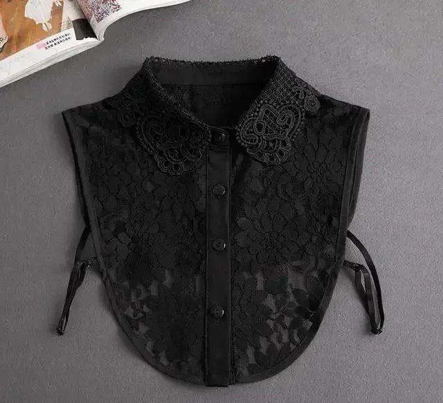 Women's Detachable Lace Collar — Vintage False Collar Accessory