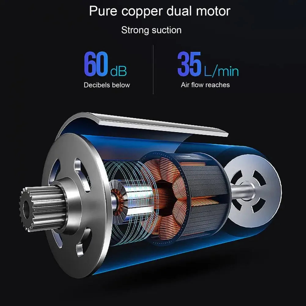 Car vacuum cleaner, cordless, usb charging, strong suction, portable, powerful mini air cleaner for household appliances