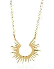 Women's Square Pendant Necklace — Delicate Stainless Steel Chain