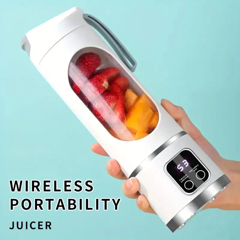 Handheld juicer, portable blender, USB charging juice maker, suitable for making smoothies, milkshakes, and fruit juices