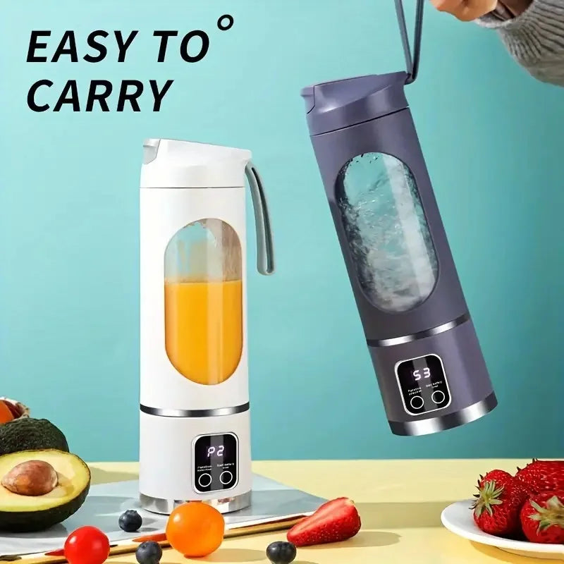 Portable juicer, handheld blender, USB charging juice maker, suitable for making smoothies, milkshakes, and fruit juices