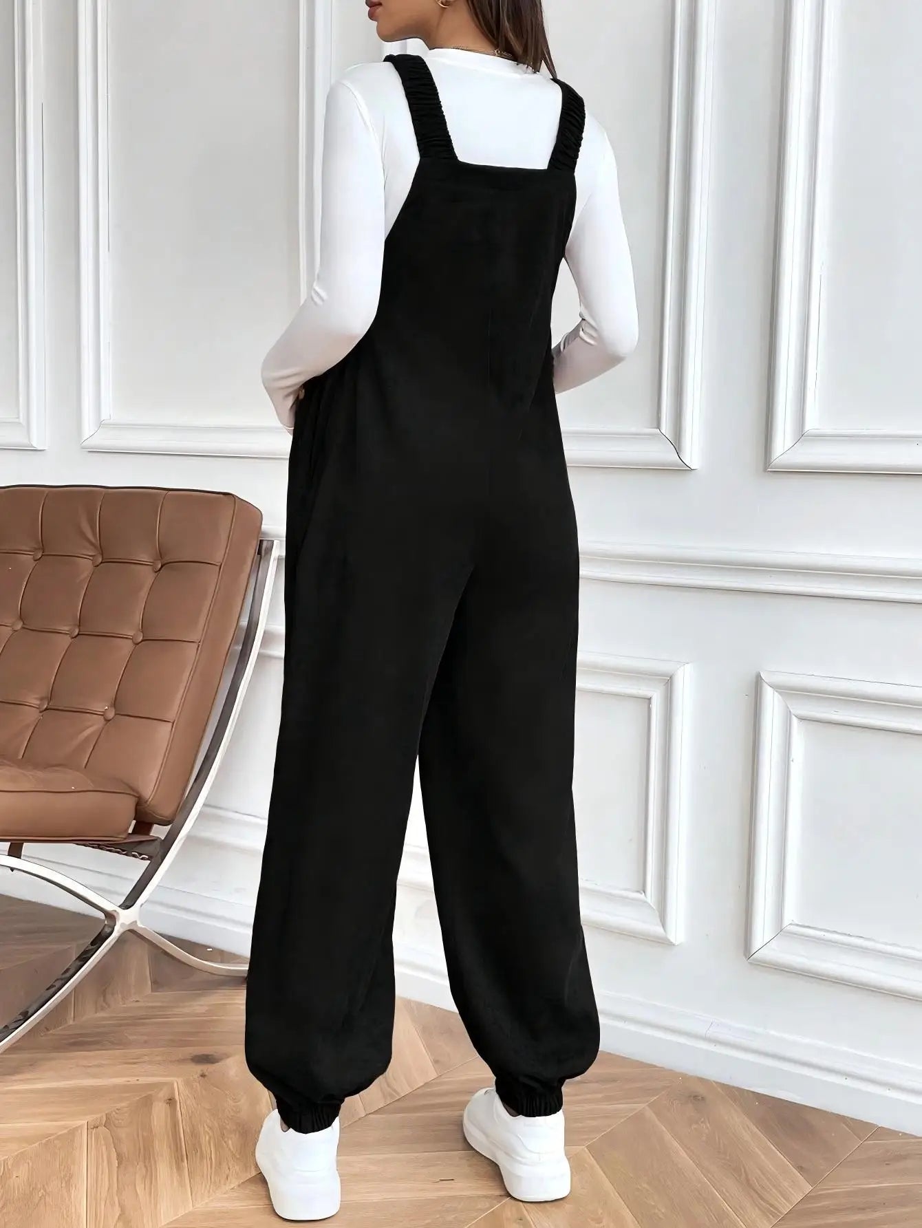 Maternity Clothes for Pregnant Women Pregnancy Clothing 2025 Autumn Winter Adjustable Waist Fashionable Loose Corduroy Overalls