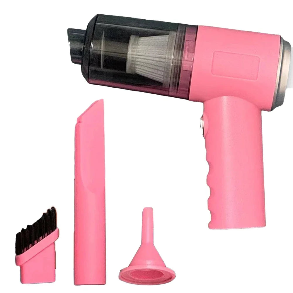 Car vacuum cleaner, cordless, usb charging, strong suction, portable, powerful mini air cleaner for household appliances