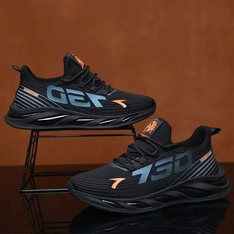 New Summer Mens Breathable Mesh Running Shoes Lightweight Sports Sneakers Fashion Trendy Brand