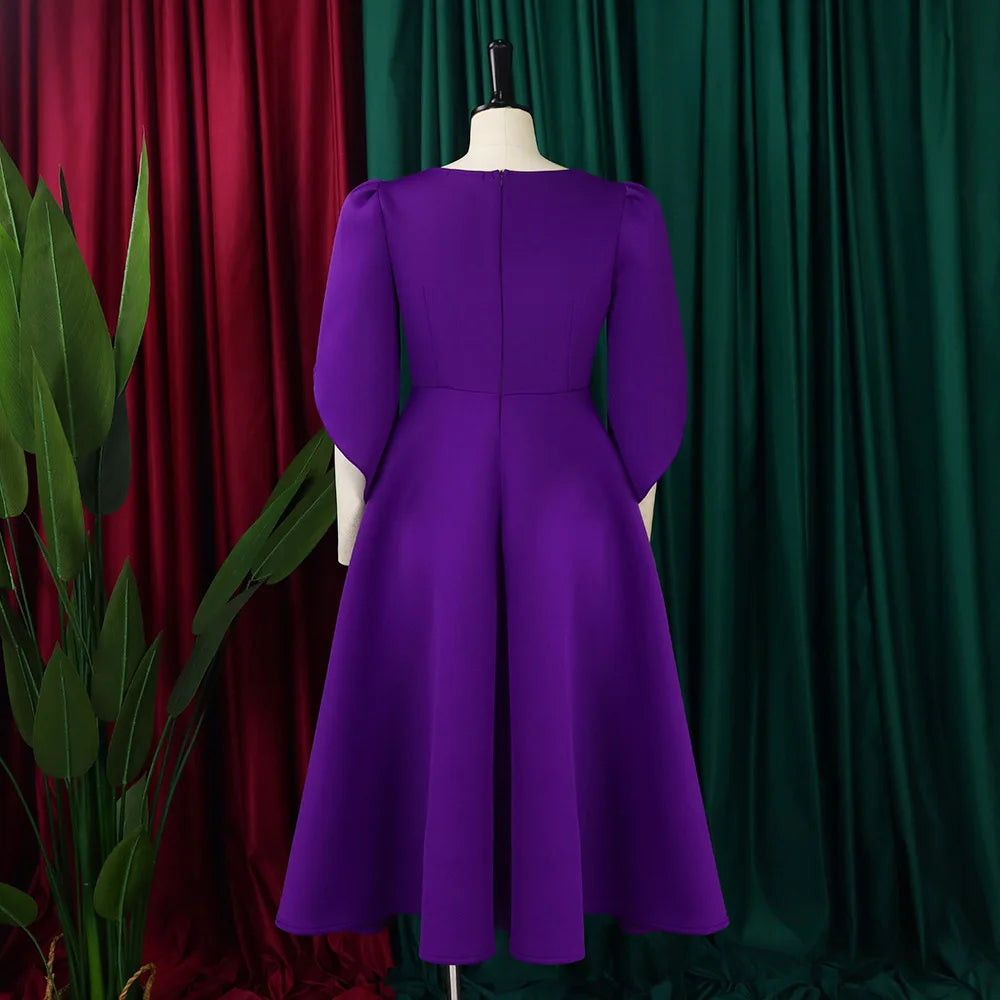 Women's clothing autumn new style elegant and fashionable banquet dress, grand display dress, African party bridesmaid dress