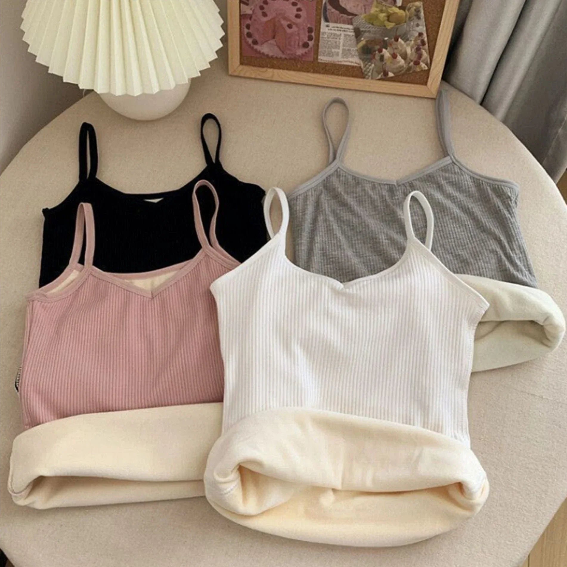 Women's Thermal Velvet Sleeveless Top — Warm Winter Underwear Base Layer